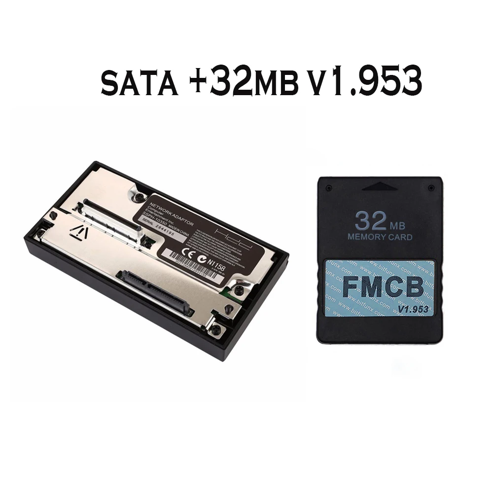 Лидер продаж подходит для игровой консоли PS2 сетевой адаптер Sata V1.953 FMCB карта