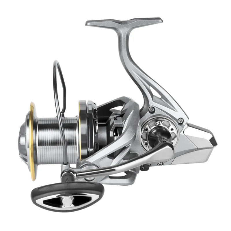 

Deukio Fishing Reels Spinning 8000 9000 10000 12000 14000 Saltwater Big Game Surf Fishing 6+1 BB 30kg Drag Carbon Oversize Gear