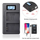 LP-E12 LCD двойное зарядное устройство USB для камеры Canon LP-E12 LP E12 LPE12 батарея Canon EOS 100D Kiss X7 Rebel SL1 EOS M10 DSLR камера s