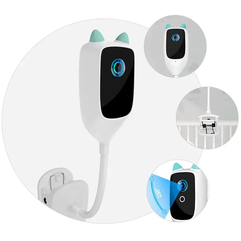 

2MP Clip-on Baby Monitor Crying Motion Detection Surveillance Camera EU Plug