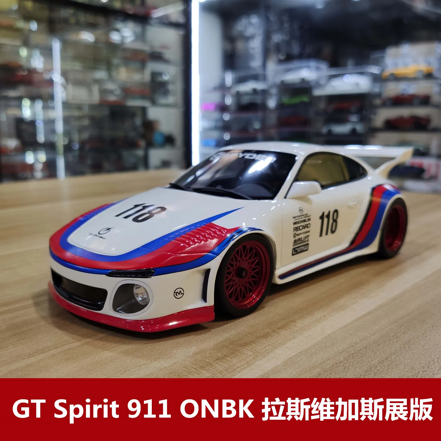

GT Spirit cars 1:18 Porsche 911 ONBK Las Vegas Edition #118 Limited edition simulation resin vehicle model