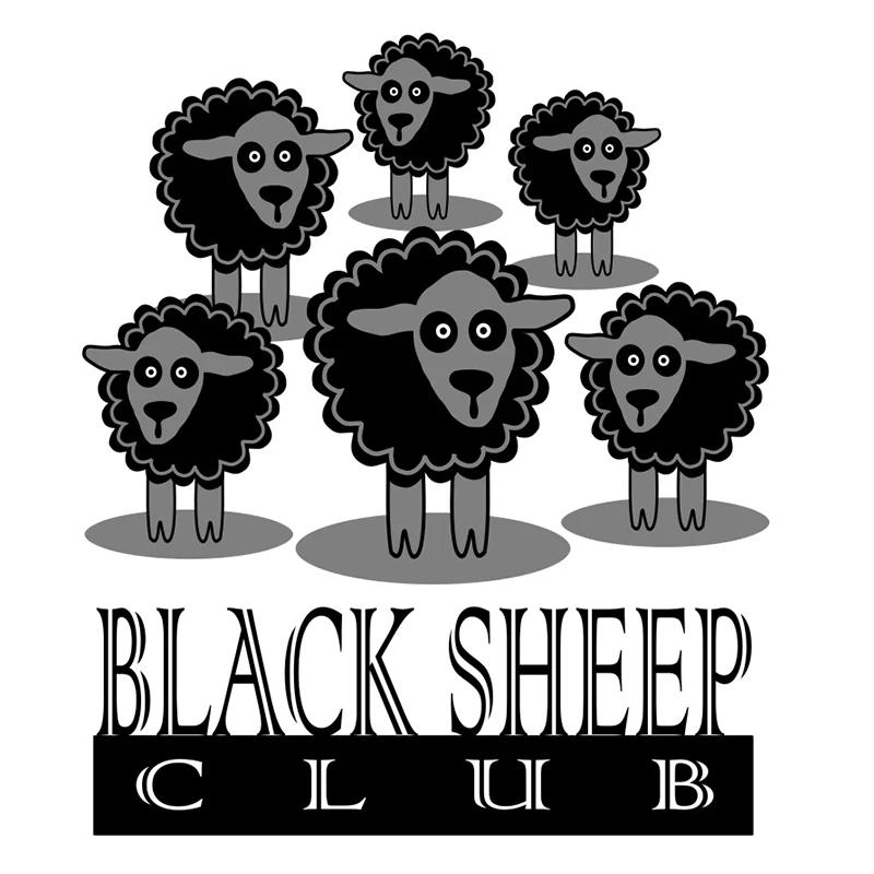 Эмалированная булавка BBBlack Sheep для клуба Забавный юмор цитата значок крутой
