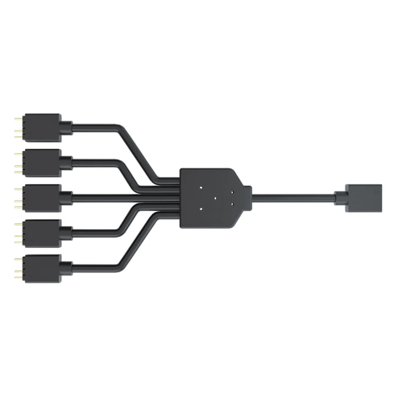 ARGB 1 to 5 3PIN 5V Flexible Fan RGB Adapter Cable Computer Case Connector Splitter Accessories for MSI | Компьютеры и офис