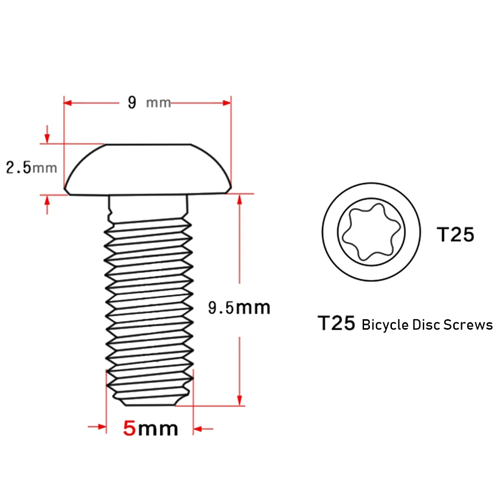 Винты велосипедные из нержавеющей стали тормозные дисковые болты для тормозов