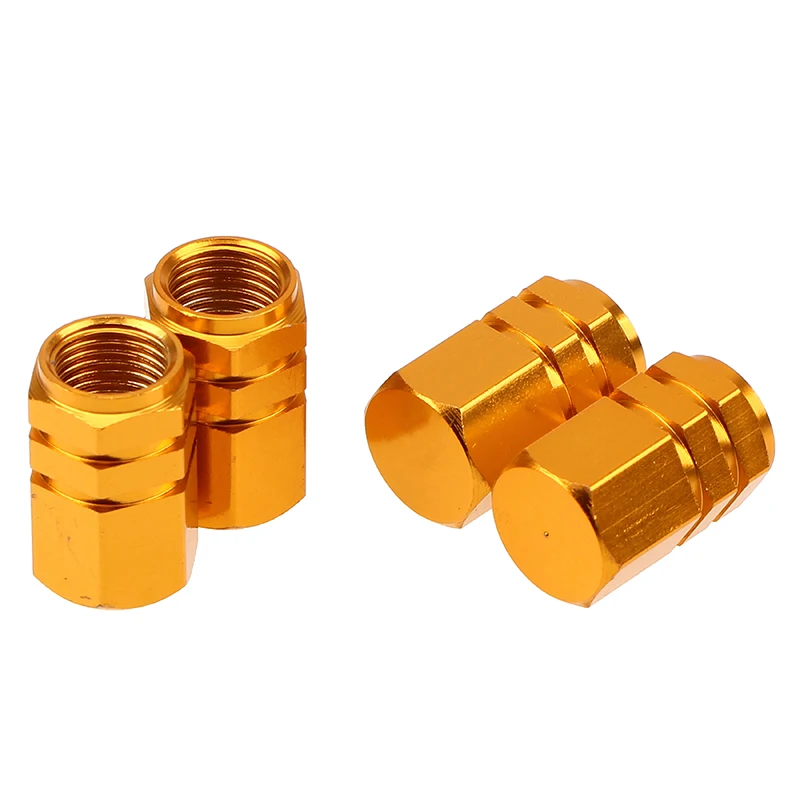 4 шт. автомобильные клапаны для колесных шин пневматические колпачки алюминиевые