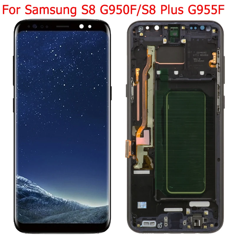 Новый оригинальный ЖК-дисплей для Samsung Galaxy S8 Plus с рамкой 5 8 &quotS8 SM-G950F G950U ЖК-экран 6