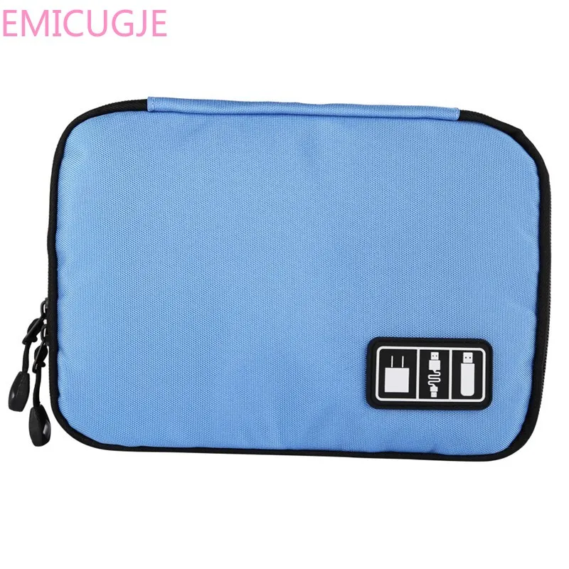 Чехол для электронных аксессуаров сумки хранения переносные дорожный с молнией