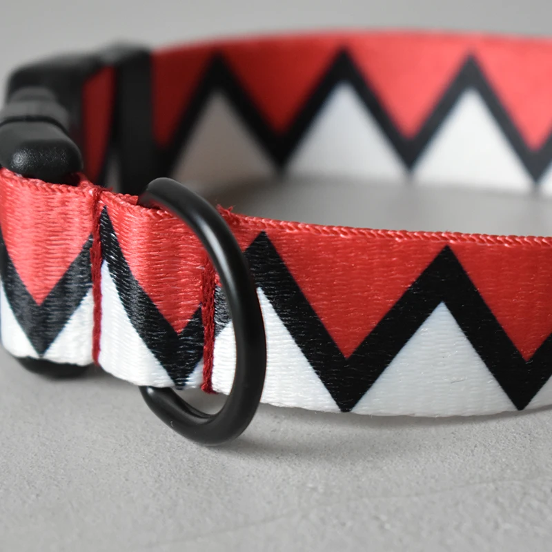 Красный персонализированный дизайнерский собачий ошейник и поводок набор для