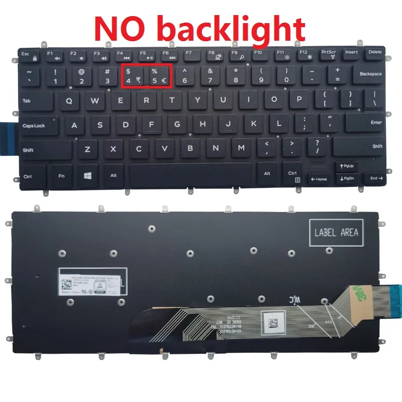 Новая красная/белая клавиатура для ноутбука DELL Inspiron 14 7460 7467 Latitude 13 3379|Клавиатуры