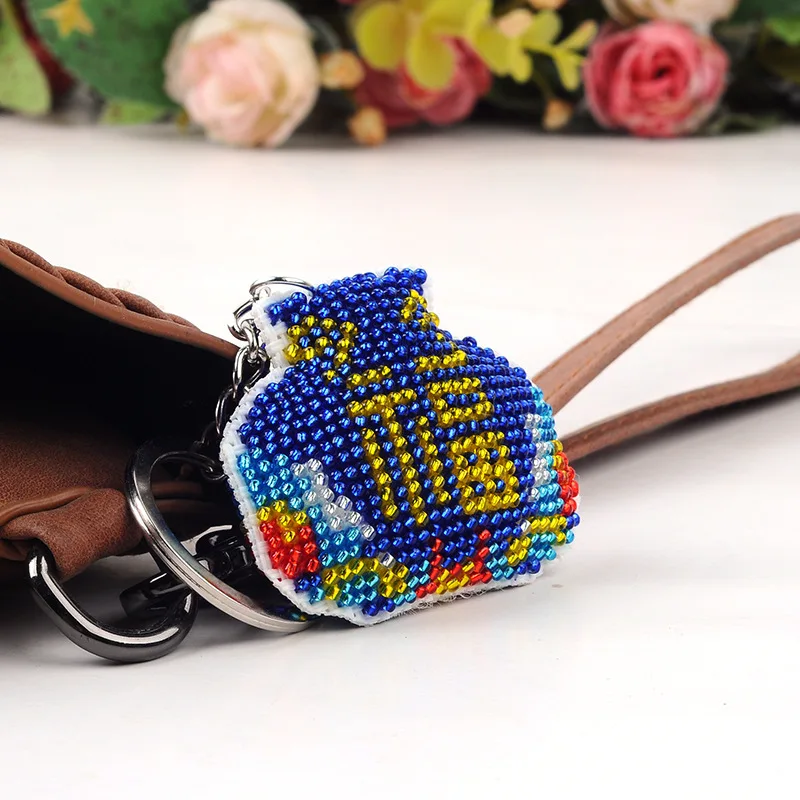 DIY ремесло Стич бисерная вышивка крестиком брелок Аксессуары Штампованные Рукоделие Вышивка ремесла напечатанный крестиком Набор для вышивки лошадь - Цвет: ZX054
