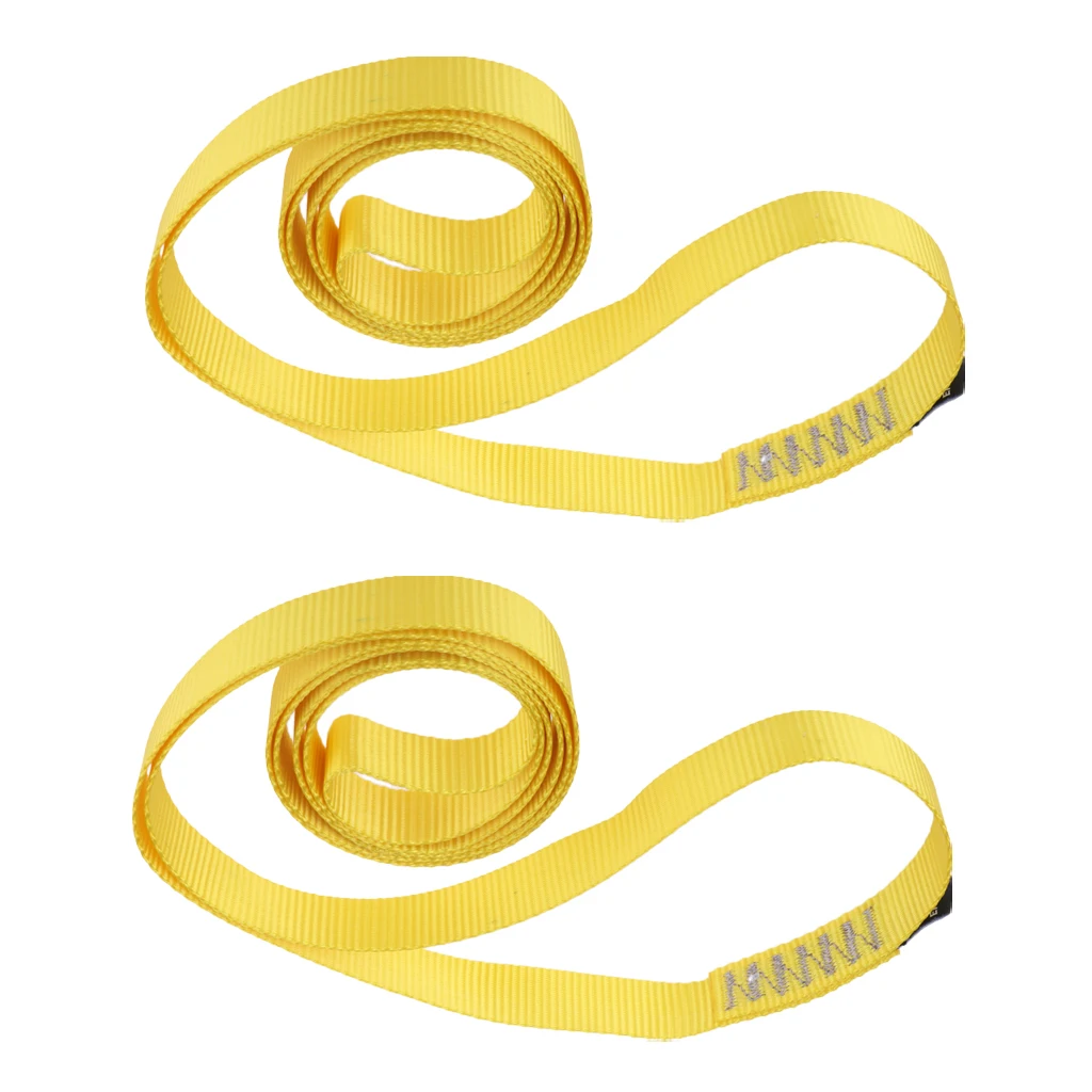 

2pcs Rock Climbing Sling Rope Protector Fall Protection Nylon Strap Belt