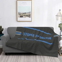 utopia planitia blanket bedspread bed plaid muslin fluffy plaid blanket hoodie beach towel luxury