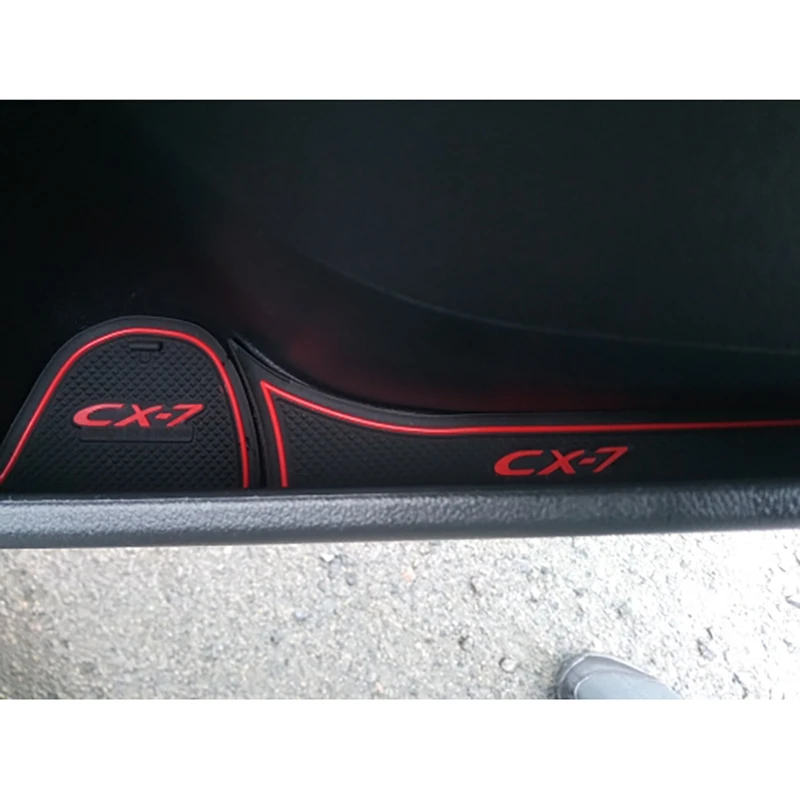 16PCS Non-Slip Interior Cup Pad Door Mat Center Liner Accessories For Mazda CX-7 CX7 CX 7 2014-2020 | Groove