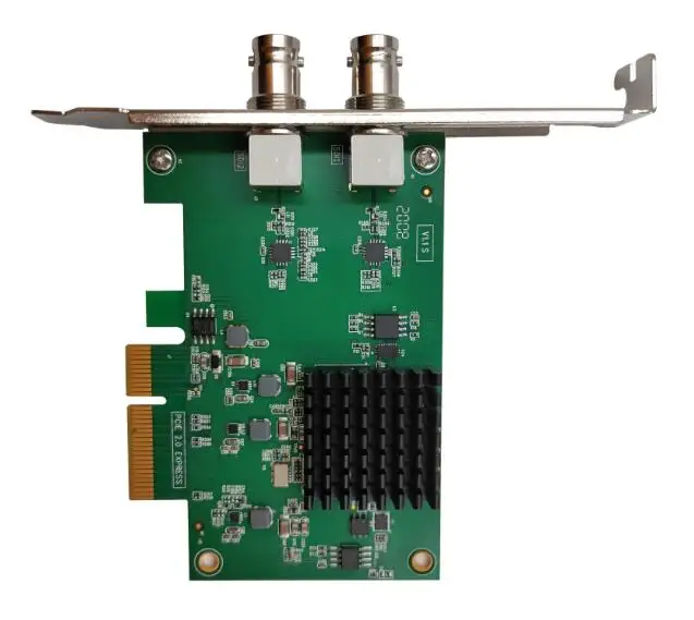 2 канальная SDI Карта видеозахвата SD/HD/3G win10 Linux PCIe2.0 устройство видеозахвата|Карты