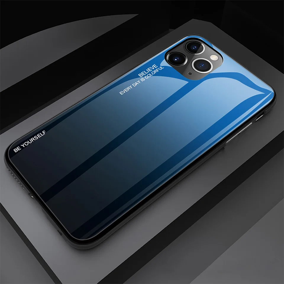 Роскошный градиентный чехол для телефона Apple iPhone 11 Pro Max Ультратонкий из