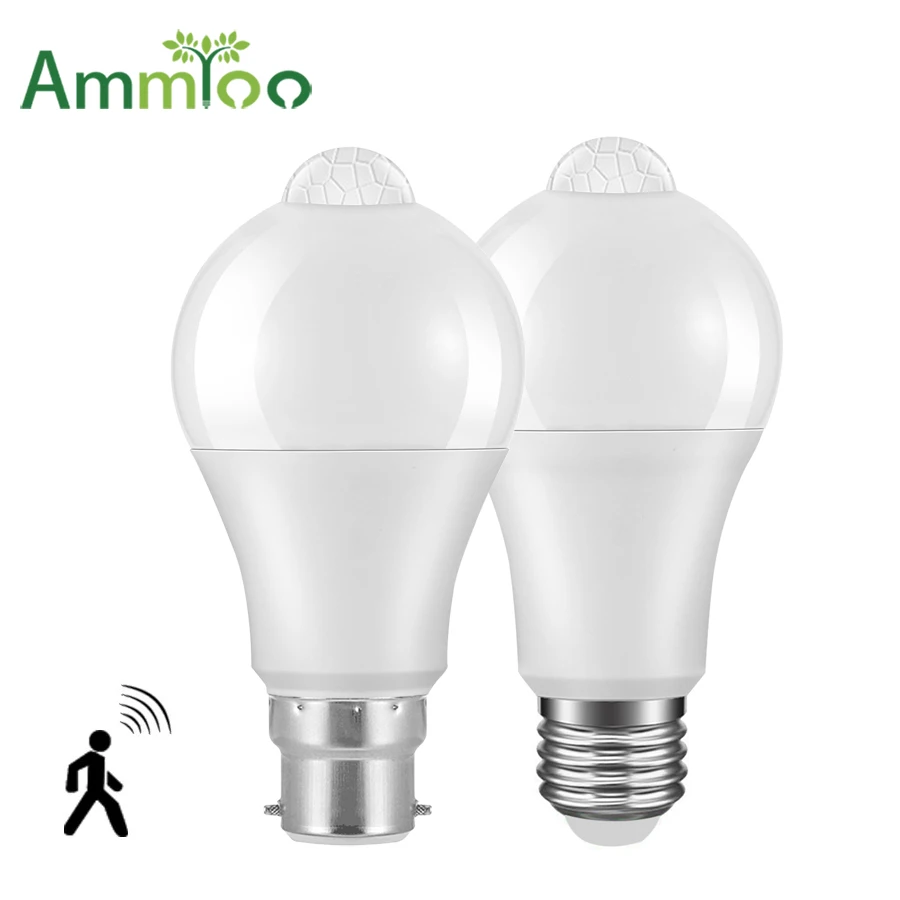 Светодиодный светильник AmmToo с ИК датчиком E27 12 Вт 18 AC 220 В 110 От заката до рассвета