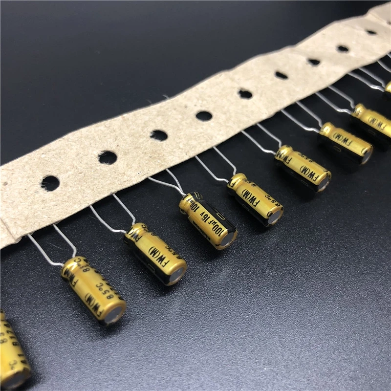 10 шт. 100 мкФ 16V NICHICON FW Series 5x11 мм 16V100uF аудио Алюминий электролитический конденсатор с алюминиевой крышкой