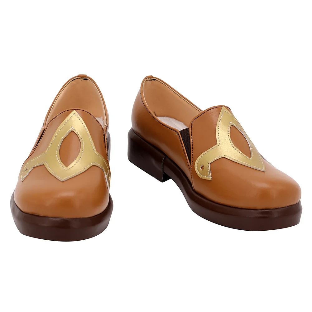

Genshin Impact Hu Tao Cosplay Adult Brown Shoes Halloween Costumes Custom Made