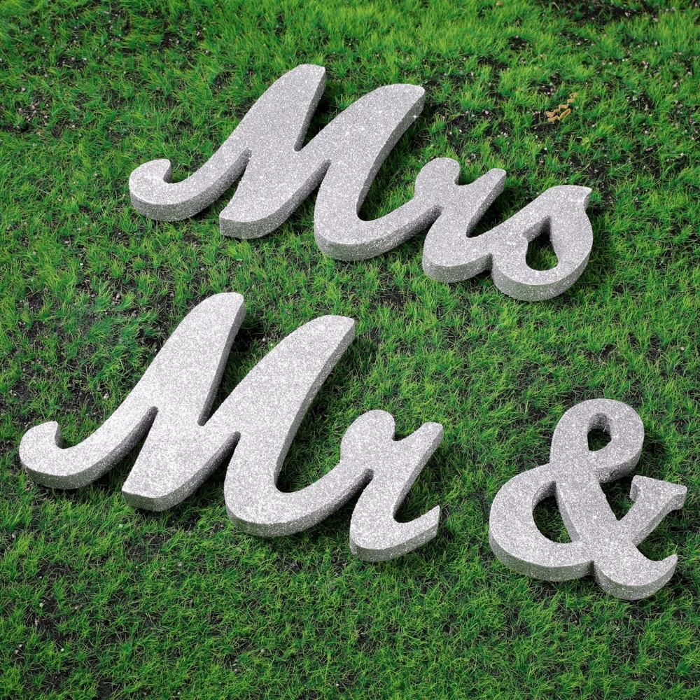 Деревянные Свадебные декоративные буквы алфавит слово Mr& Mrs отдельно стоящая Свадебная вечеринка украшение винтажный стол Декор