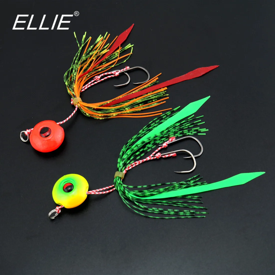 1 Piece of Rubber Skirt Deep Sea Lead Artificial Fishing Jig Lure With Hooks 35g 45g 65g 85g 95g | Спорт и развлечения