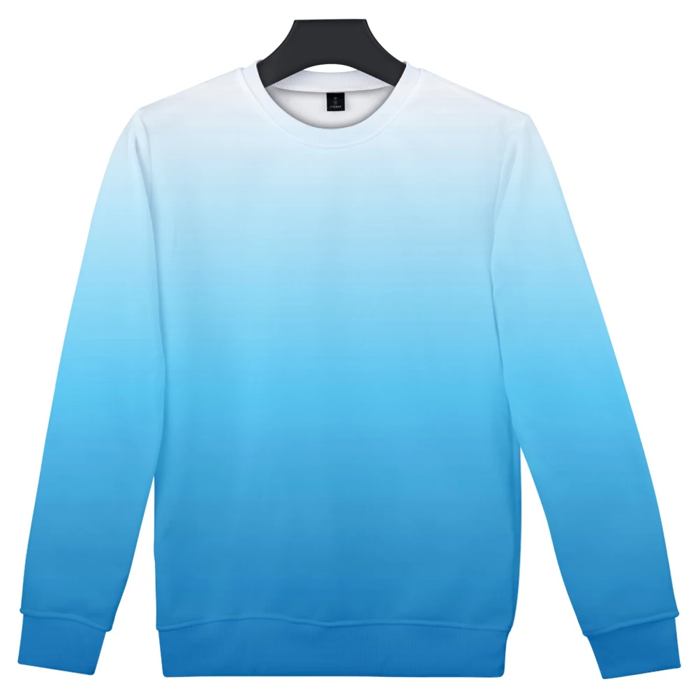 

Luxury Mens Solid Color Rainbow Hatless Sweatshirt Men's Men/women Sweatshirt Hot Sale 3D Sweatshirt Custom Colourful Gradient