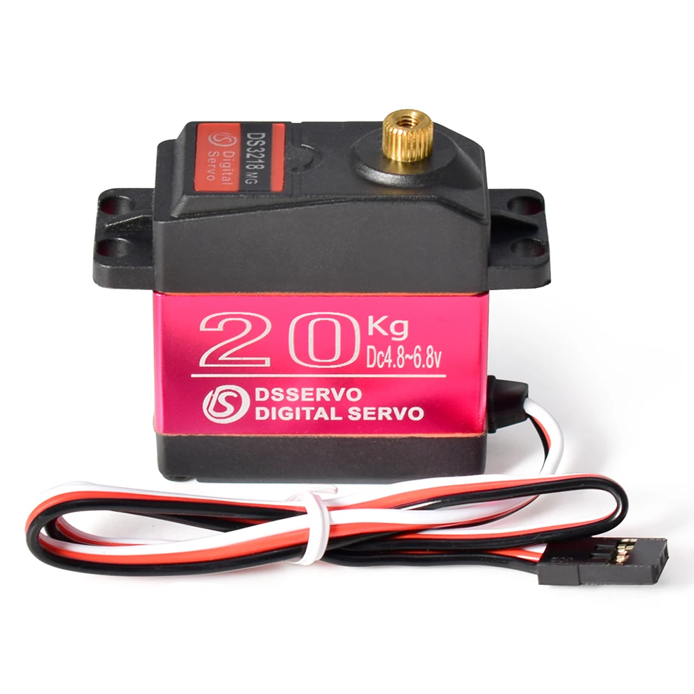 Servo a prueba de agua para coches teledirigidos, engranaje de Metal Digital, 20KG, DS3218, DS3225, 25KG, DS3235, 35KG, 180/270 grados, 1/8, 1/10, 1/12-2