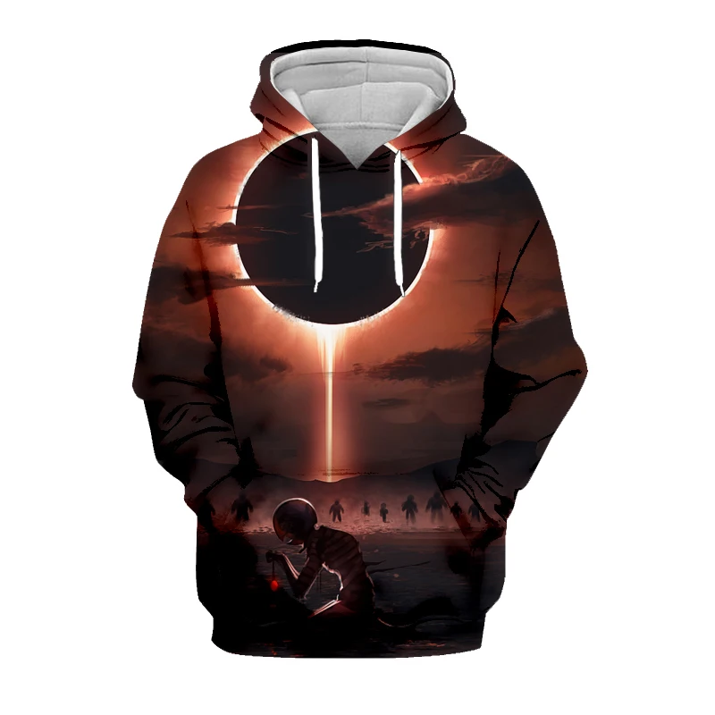 

SONSPEE New Wild Warrior Animation 3D Print Hoodie Ladies Fashion Casual Men's Sweatshirt Street Hip-hop Clothing Pullover Jacke