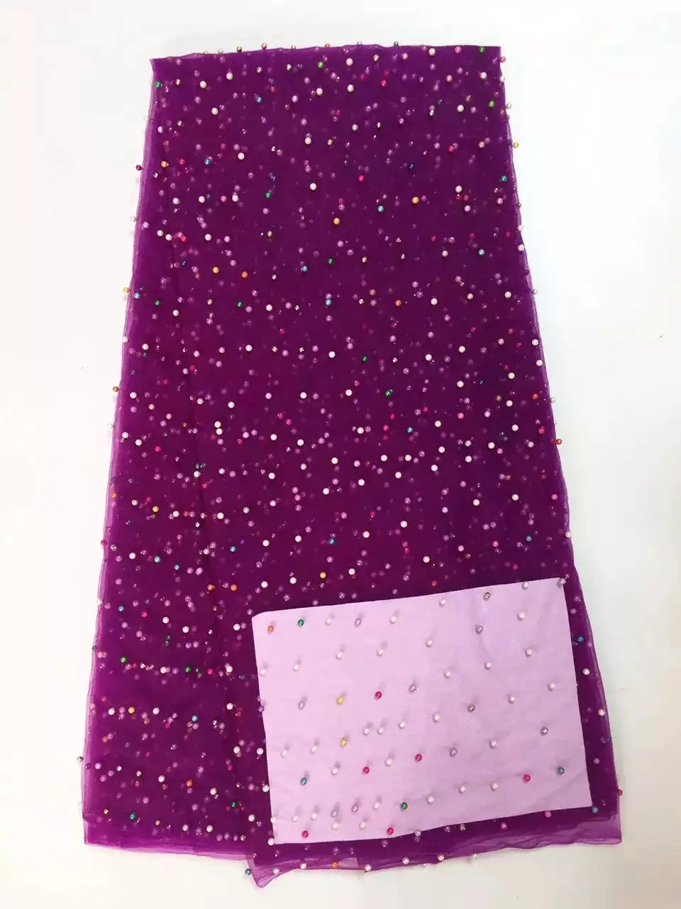 Кружевная ткань в африканском стиле кружевная с сеточкой высокого качества французский Тюль бусинами для