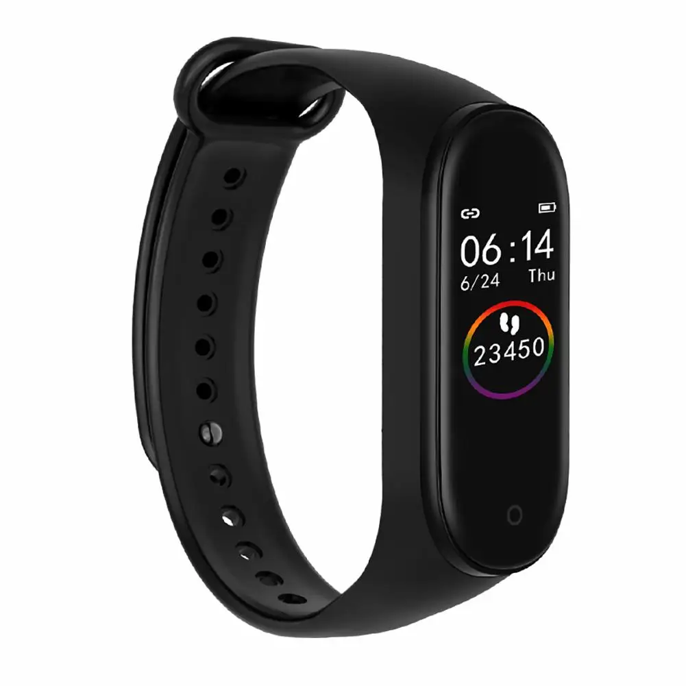 M4 умный Браслет Bluetooth спортивные часы цветной экран водонепроницаемый