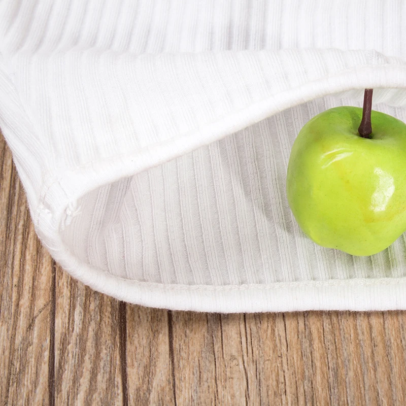 Женский Трикотажный Хлопковый укороченный топ с одним плечом уличная одежда