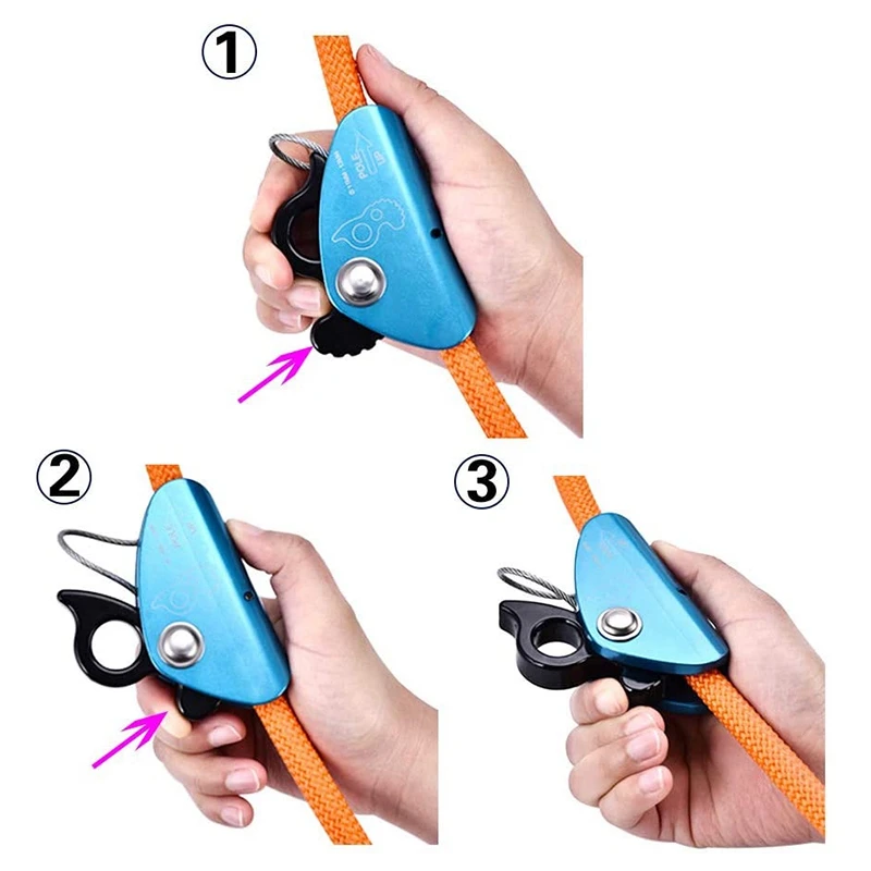 

1/2Inch X 10Feet Steel Wire Core Turning Line Kit,Adjustable Climbing Positioning Rope for Arborist Climbers