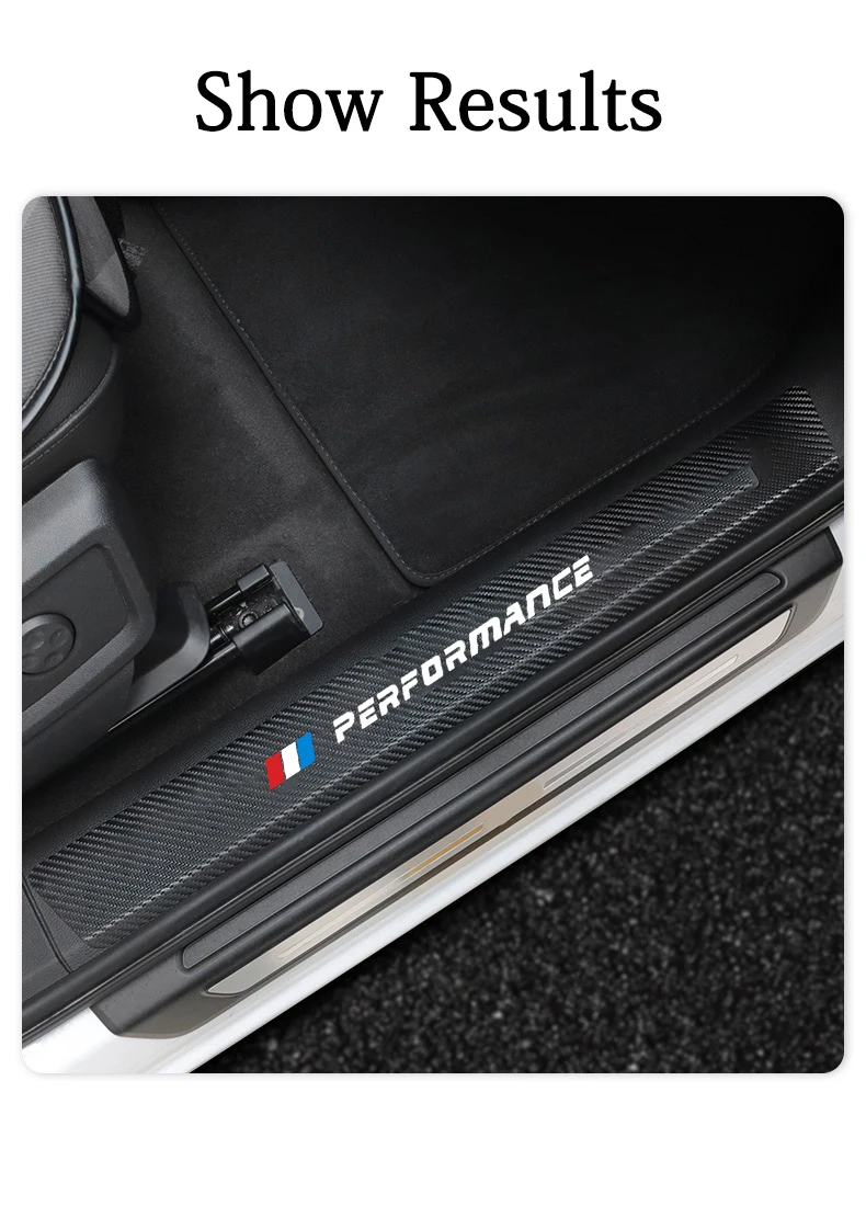 4 шт. защитные наклейки на пороги автомобиля BMW M E36 E34 F10 E90 F30 F20 X3 E53 E70 g30 E30