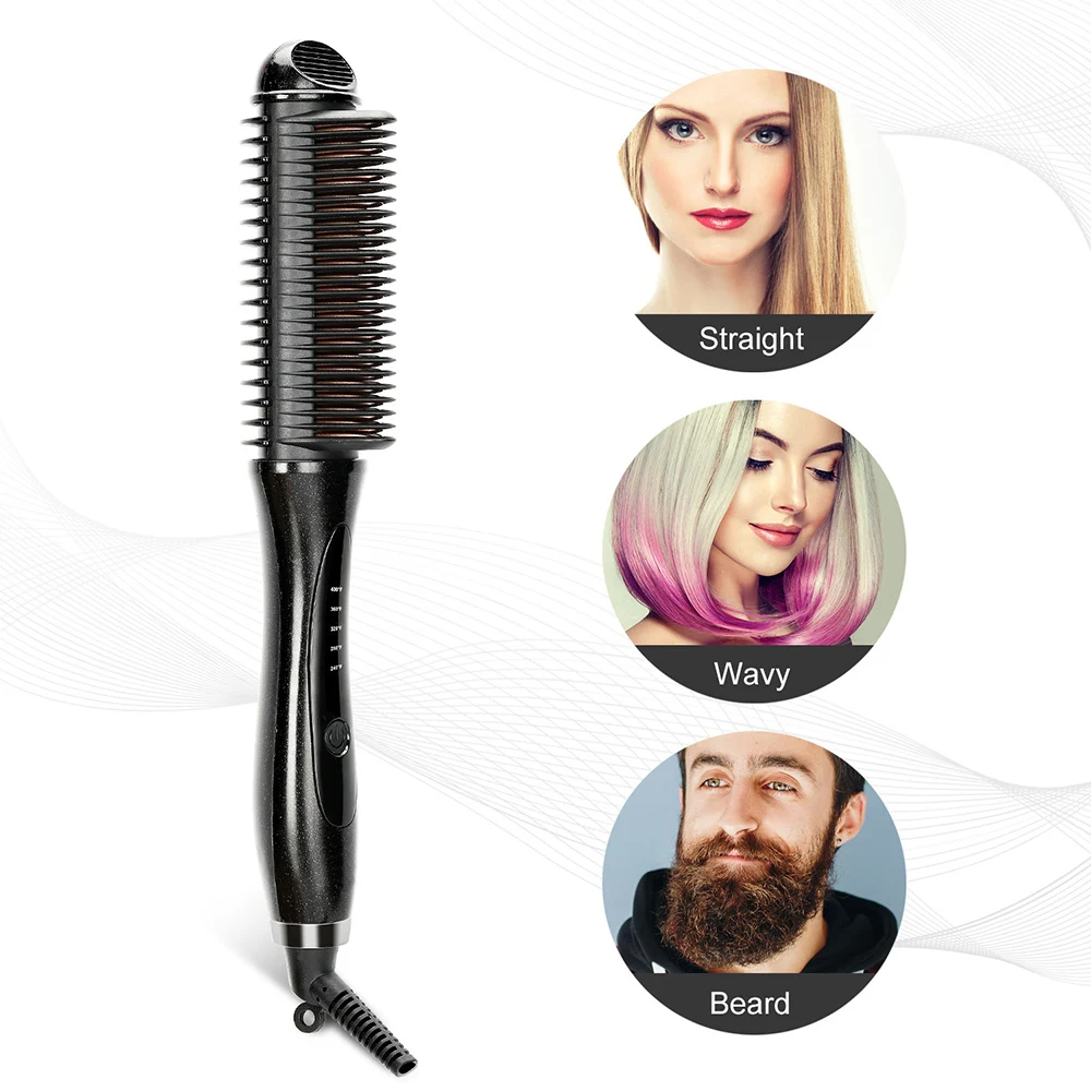 FMK PTC выпрямитель для волос электрическая Антистатическая керамическая щетка