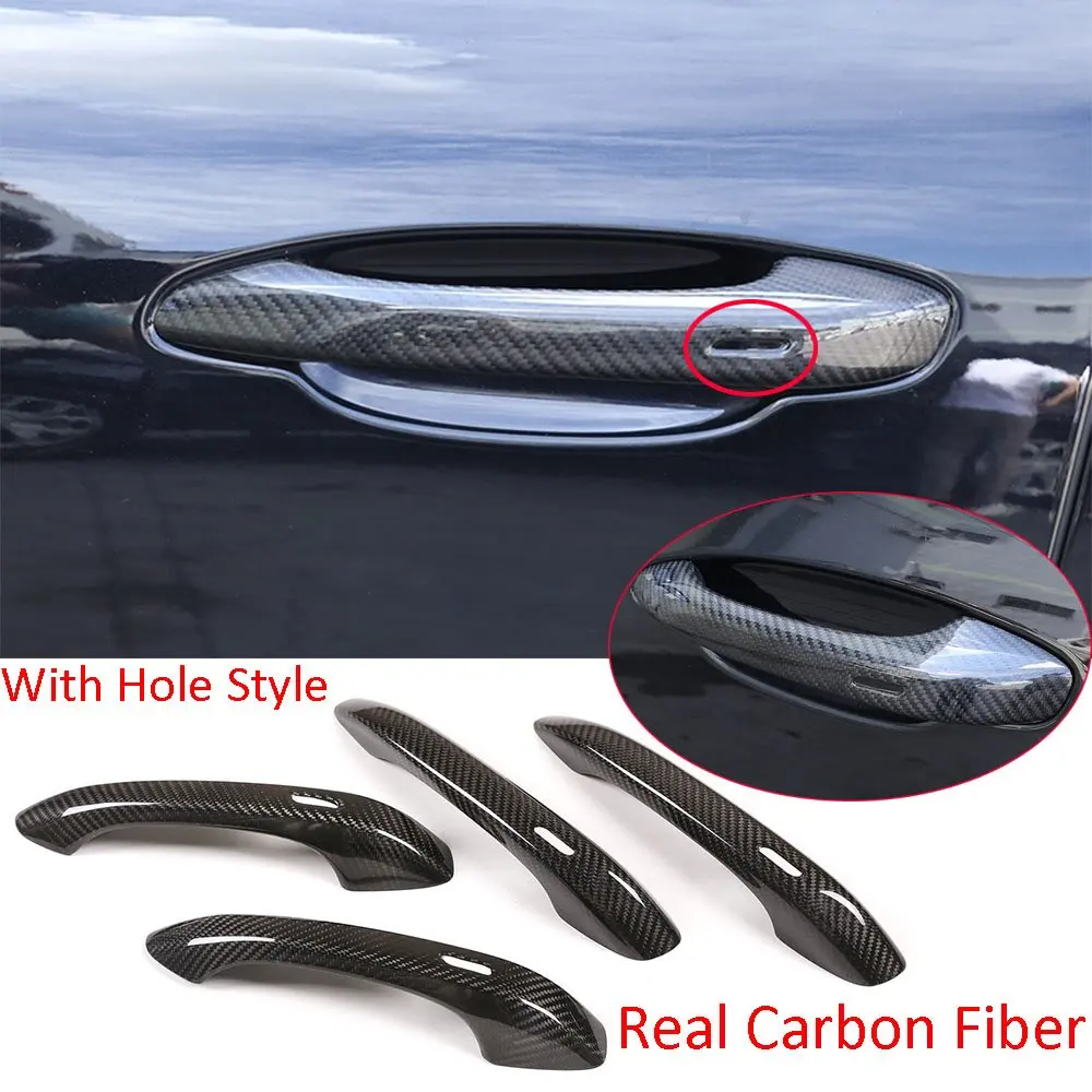 

Real Carbon Fiber Side Door Handle Trim For Porsche Macan 2014-2020 Cayenne Panamera 18+