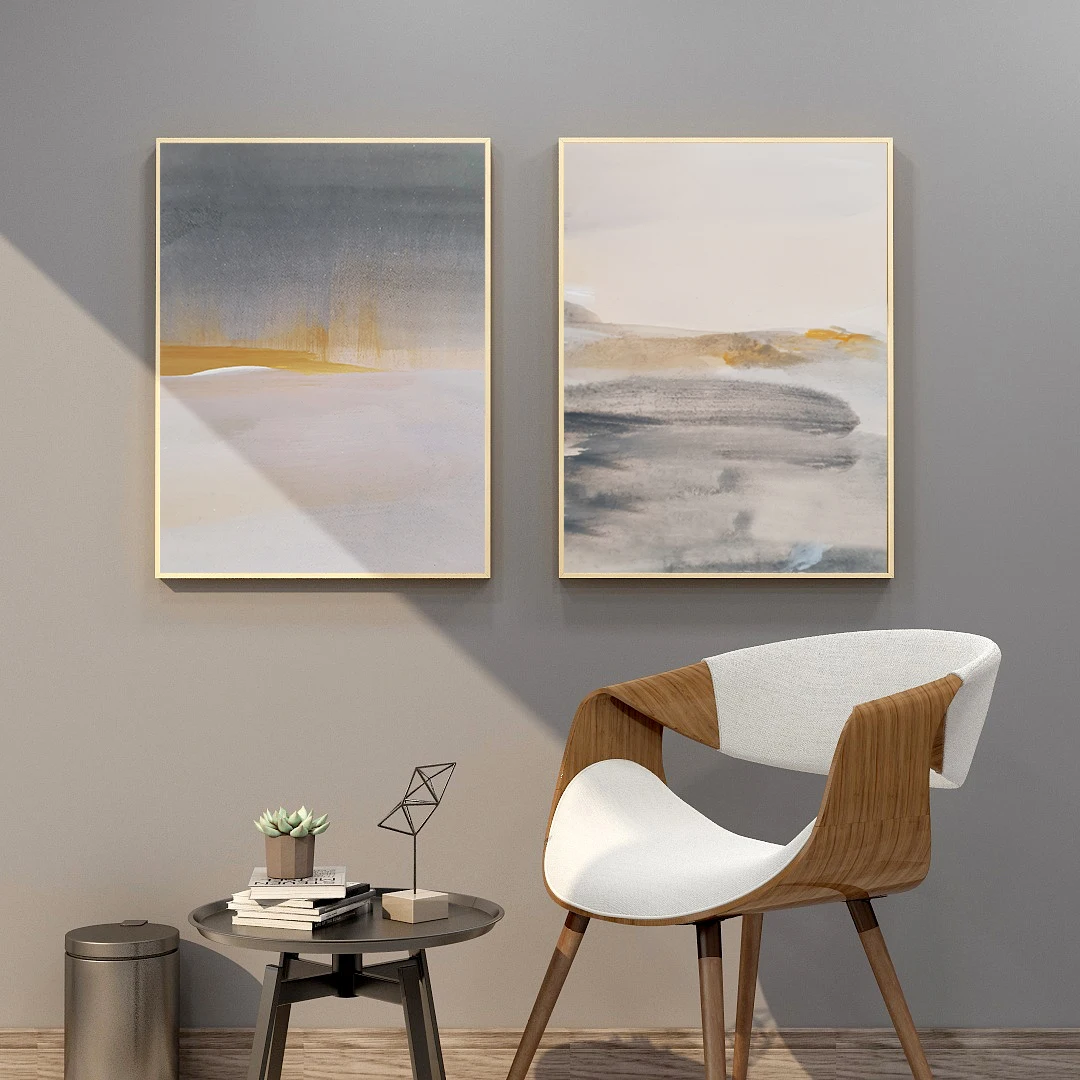 Скандинавский минималистичный ресторан современный абстрактный постер