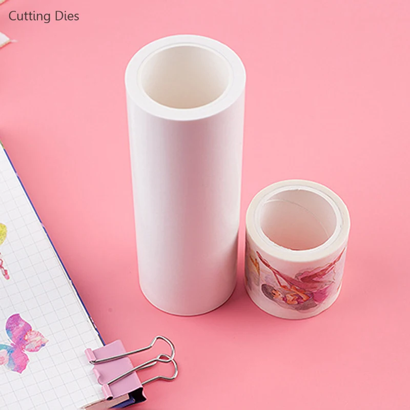 Чистый белый пустой Бумага лента для декорации Washi тональный крем сужающаяся к