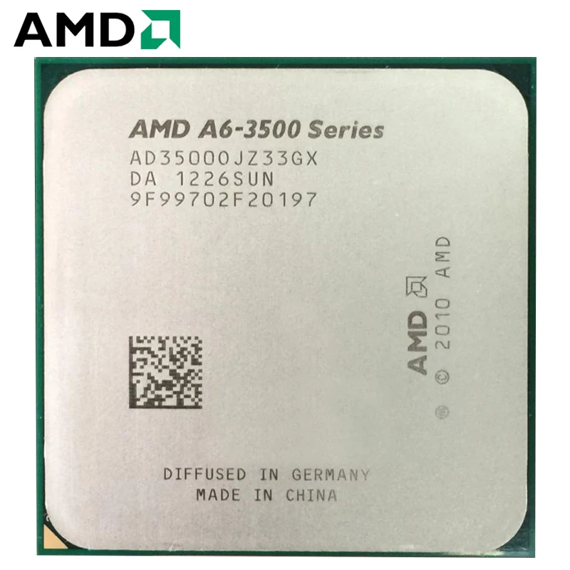 AMDAMD APU A6 Series 3500 CPU 100% рабочий процессор для настольного компьютера трехъядерный 2 1