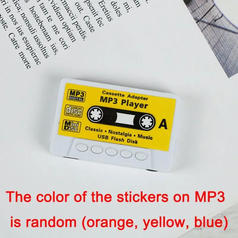 Форма кассеты мини mp3-плеер милый спортивный музыкальный плеер перезаряжаемый usb-порт Ретро MP3 Поддержка TF кардридер подарок для детей