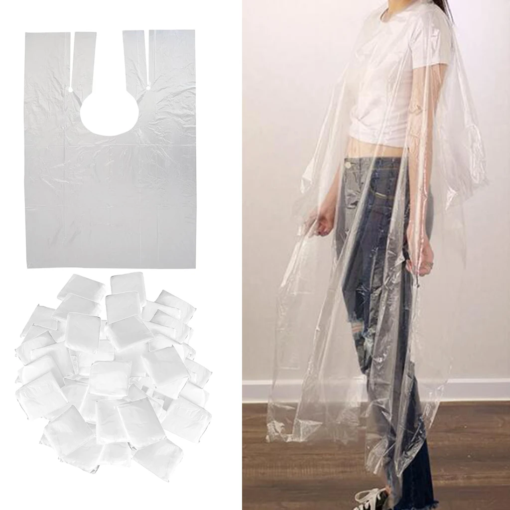 

100pcs Disposable Hair Cutting Cape Gown Protect Barber Capes Gowns Apron Hairdressing Capes Hairdresser Cloth