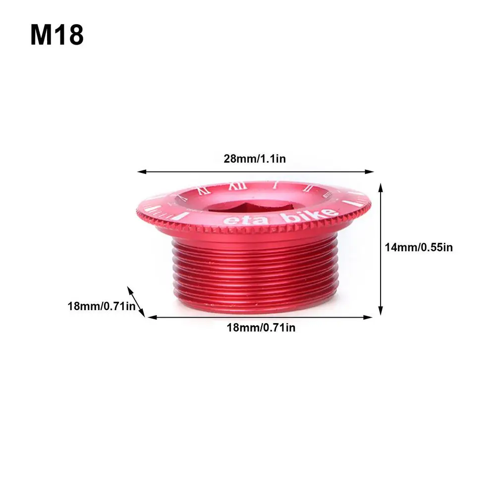 M18 M20 крышка коленвала из алюминиевого сплава для горного велосипеда шоссейного