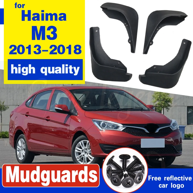 

Front Rear Mud Flaps For Haima M3 2013 2014 2015 2016 2017 2018 Fender Splash Guards Mudflaps Mudguards Car Accessories