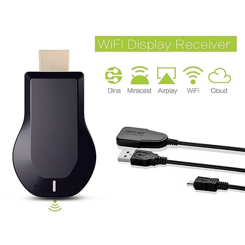 Беспроводной Wifi портативный дисплей донгл приемник для IOS Android Mac Windows 2 4G M100