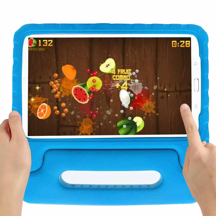 Дети EVA противоударный чехол для samsung GALAXY Tab E 9,6 дюймов SM-T560 T561 T565 T567V ручка для планшета подставка чехол для детей