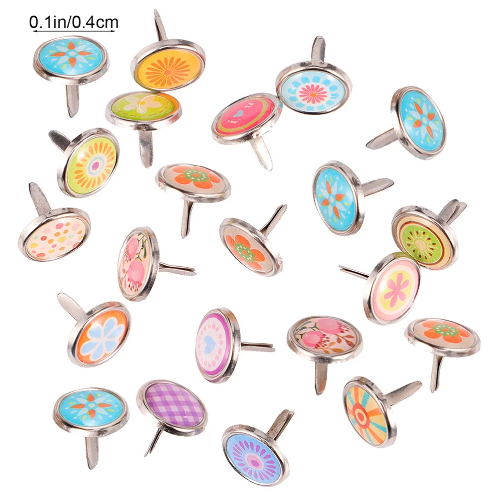 

2 Boxes 6-12mm Mixed Colorful Nails Durable DIY Nails Children DIY Material