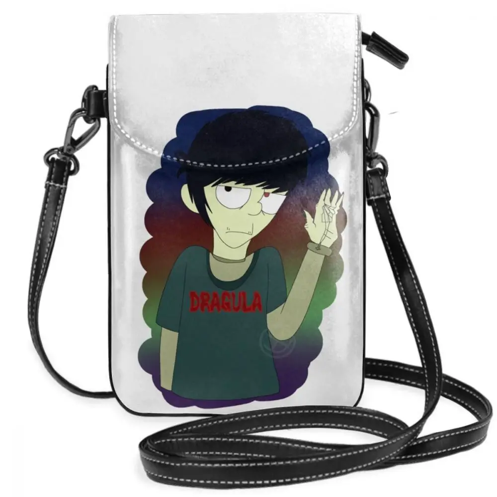 Наплечная Сумка Gorillaz для женщин Маленькая кожаная дамская сумочка с принтом