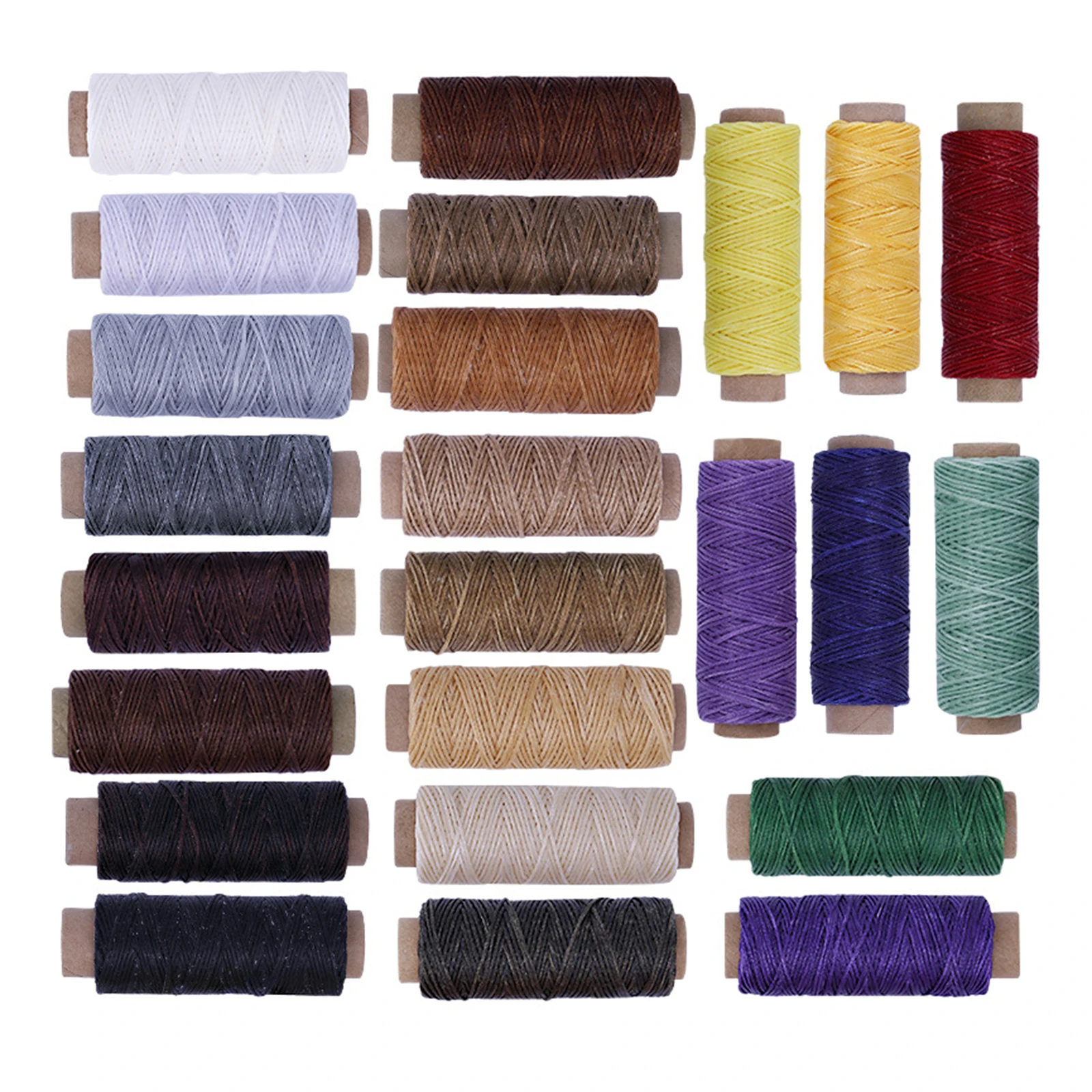 

150D 55Yards Per Spool Durable Flat Waxed Thread Extra Strong Heavy Duty for Leather Craft DIY Bookbinding