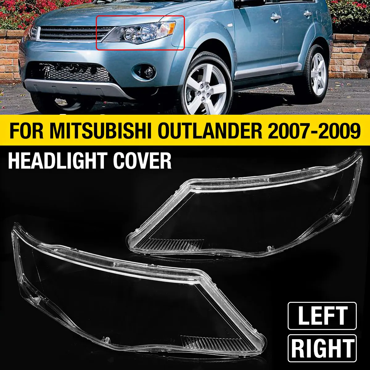 

Налобный фонарь для Mitsubishi Outlander 2007, 2008, 2009