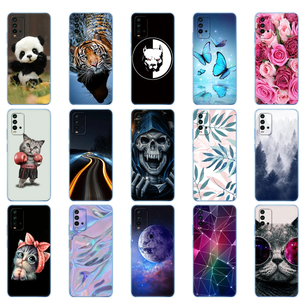 For Xiaomi Redmi 9T Case Silicon Soft Tpu Back On Redmi 9T Phone Cover 6.53 inch global bumper shockproof protective Funda Panda