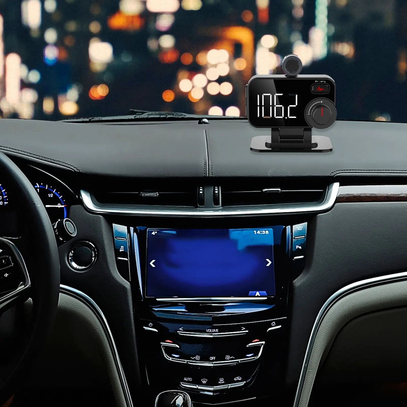 

2021 Bluetooth FM Transmitter Car Radio Adapter On Board Radio Transmitter Receiver Music Player with 2 USB Ports TF Cards