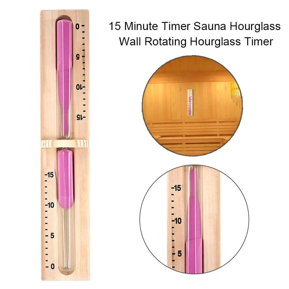 Сауна песочные часы настенный вращающийся песочный таймер Лучший 15 минут